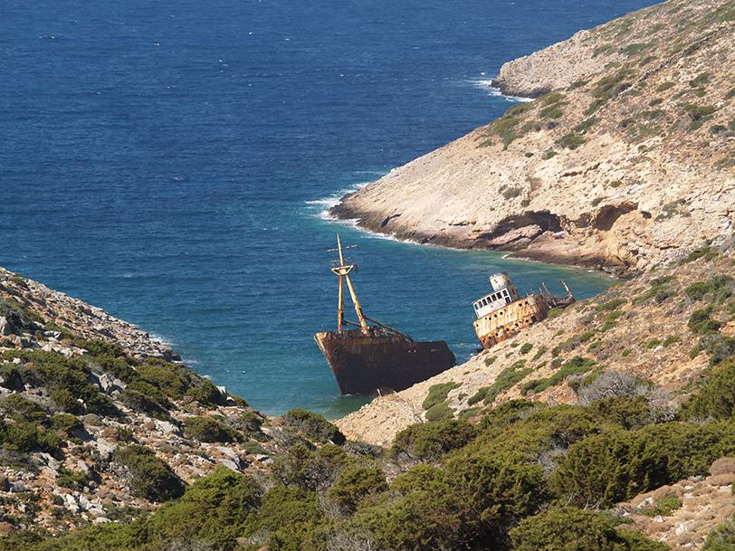 The shipwreck of Amorgos