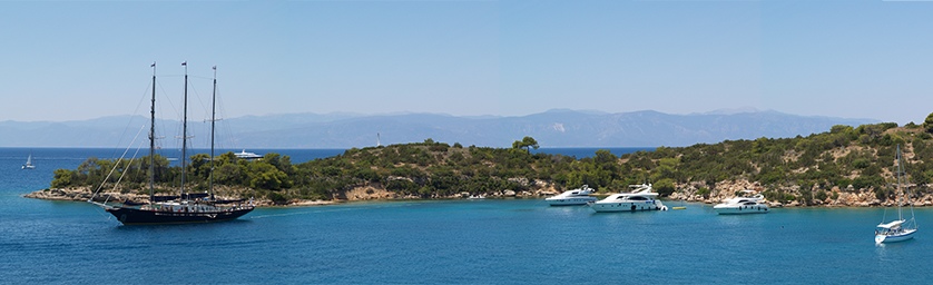 Panorama des yachts