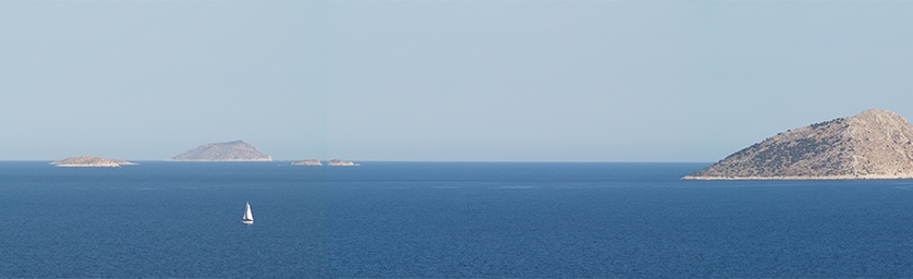 Paysage de mer dans la mer de Mirtoon