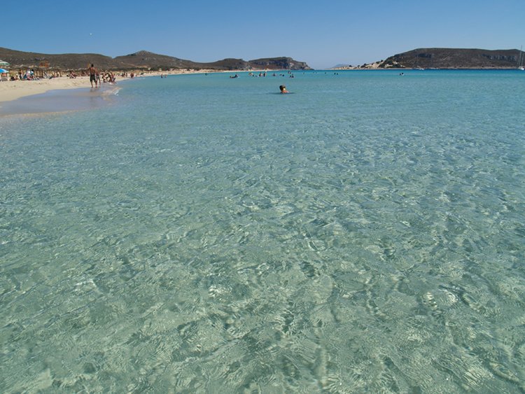 La plage de Simos