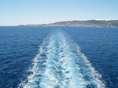 Vagues de ferry