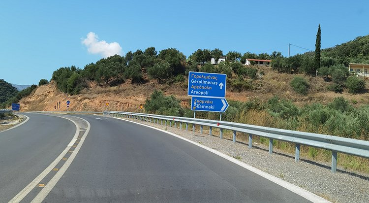 Gytheio Areopolis road