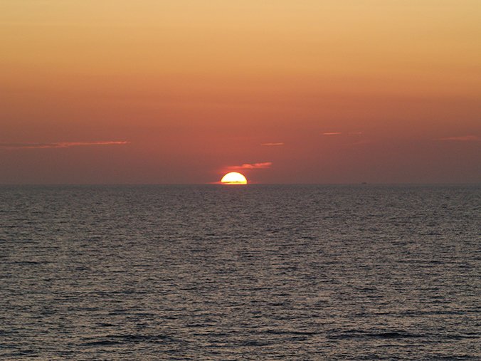 Sunset from the ferry