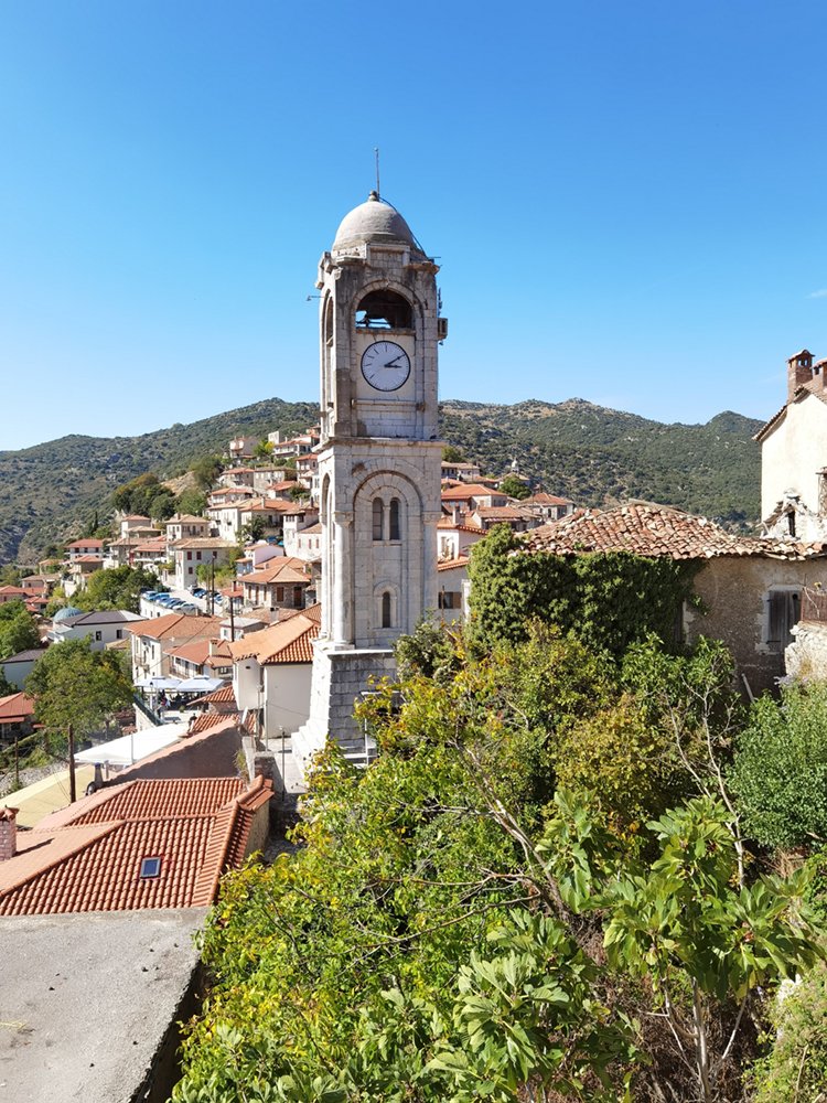 The clock tower of Dimitsana