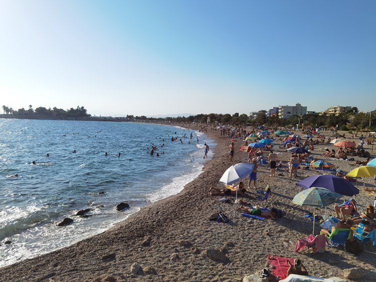 Plage d'Asteria à Glyfada