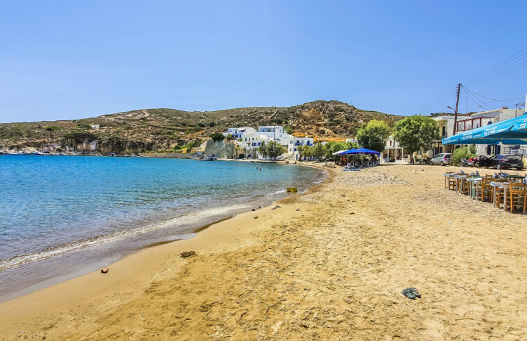 Plage de Psathi à Kimolos