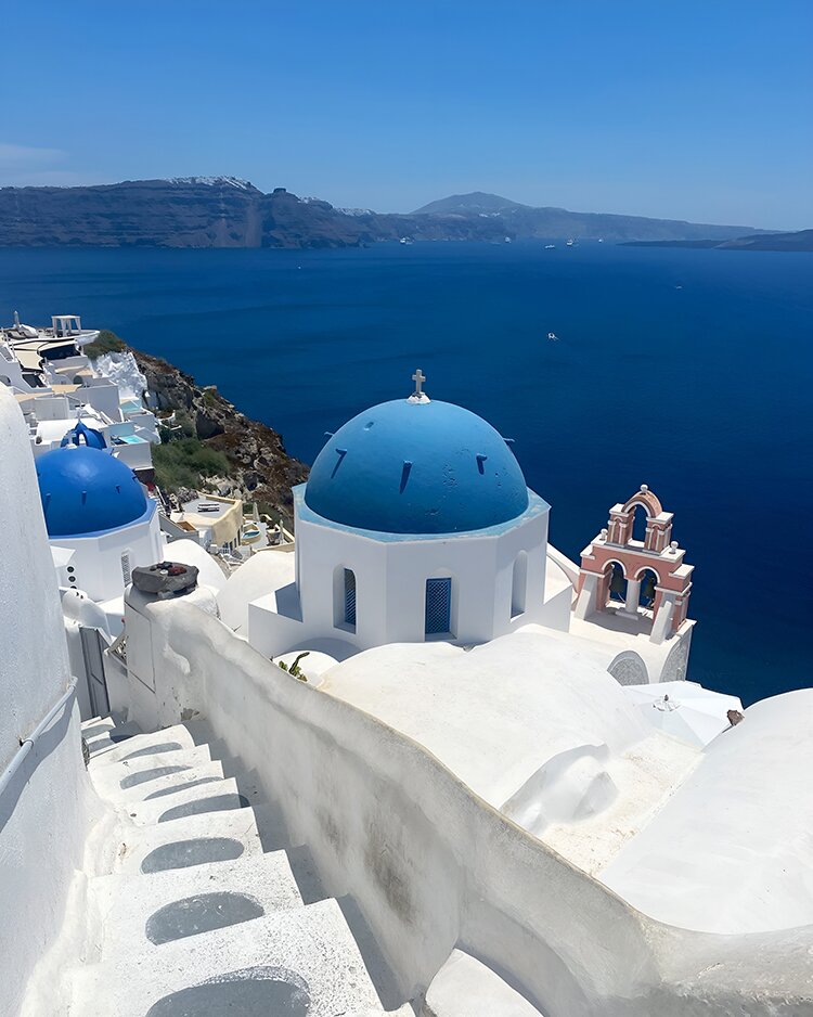 The blue domes of Oia