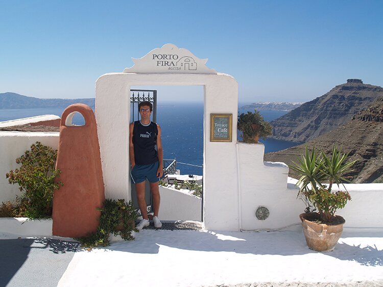 Vue sur Porto Fira Suites